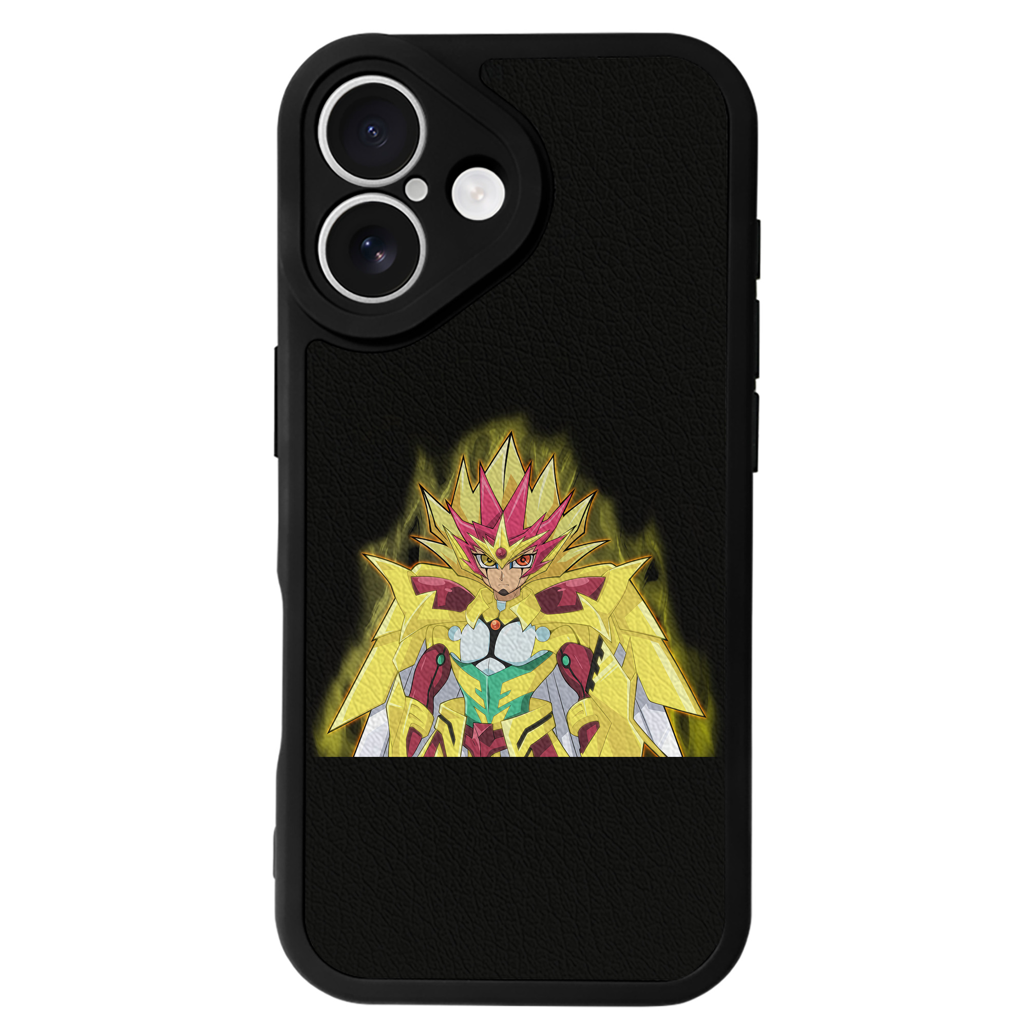 （画像用） 遊☆戯☆王 Yu-Gi-Oh! 【iPhone 16シリーズ対応】シリコンスマホケース（レザー調） 材質：シリコン